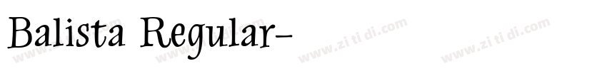 Balista Regular字体转换